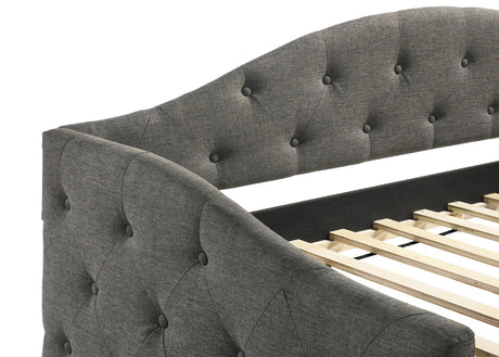 Sadie Upholstered Twin Daybed With Trundle - Ella Furniture