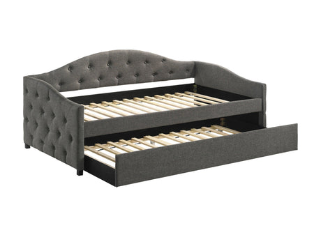 Sadie Upholstered Twin Daybed With Trundle - Ella Furniture