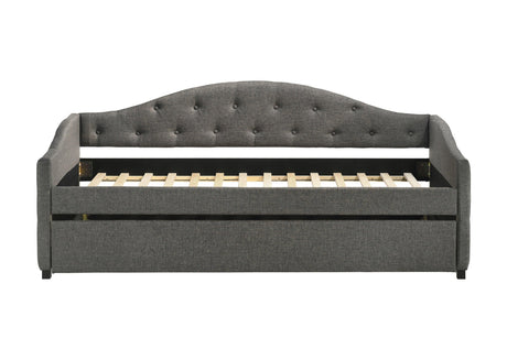 Sadie Upholstered Twin Daybed With Trundle - Ella Furniture