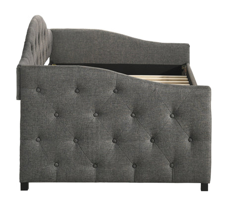 Sadie Upholstered Twin Daybed With Trundle - Ella Furniture