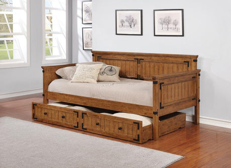 Oakdale Twin Daybed Rustic Honey - Ella Furniture