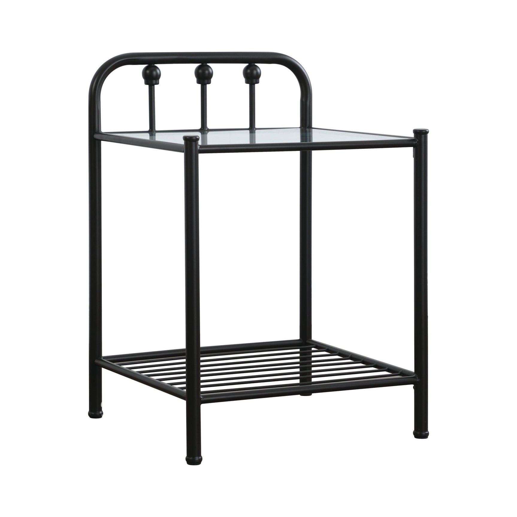 Livingston Twin Panel Metal Bed Dark Bronze - Ella Furniture