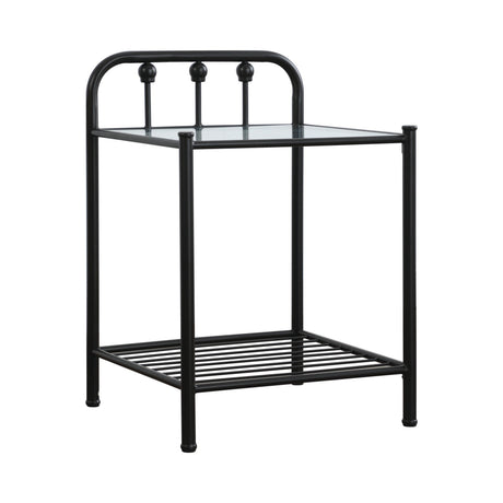 Livingston Twin Panel Metal Bed Dark Bronze - Ella Furniture