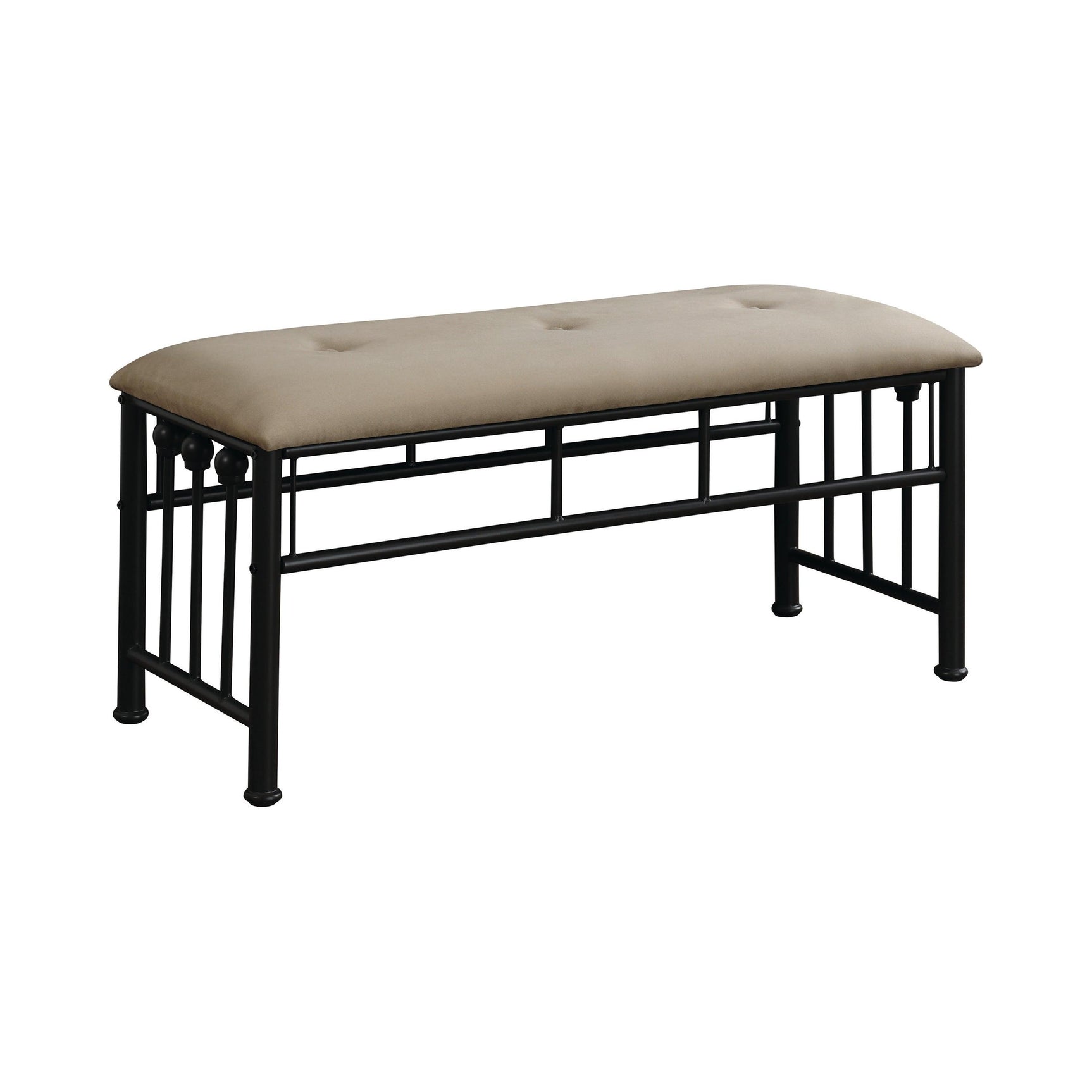 Livingston Eastern King Panel Metal Bed Dark Bronze - Ella Furniture