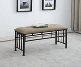 Livingston Full Panel Metal Bed Dark Bronze - Ella Furniture