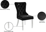 Carmen Black Velvet Dining Chair - Ella Furniture
