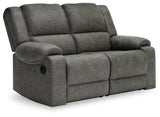 Benlocke Flannel 2-Piece Reclining Loveseat - Ella Furniture