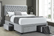 Soledad Full 4-Drawer Button Tufted Storage Bed Beige - Ella Furniture