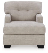 Mahoney Pebble Chenille Chaise - Ella Furniture