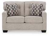 Mahoney Pebble Chenille Loveseat - Ella Furniture