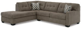Mahoney Chocolate 2-Piece Sectional With Chaise 31005S1 - Ella Furniture