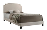 Tamarac Upholstered Nailhead Full Bed Beige - Ella Furniture