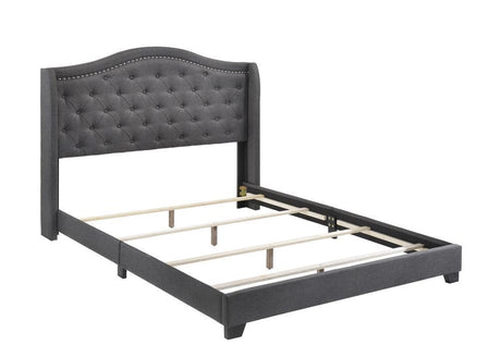 Sonoma Camel Back Eastern King Bed Grey - Ella Furniture