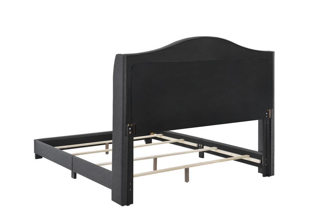 Sonoma Camel Back Queen Bed Grey - Ella Furniture