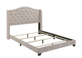 Sonoma Camel Back Queen Bed Beige - Ella Furniture