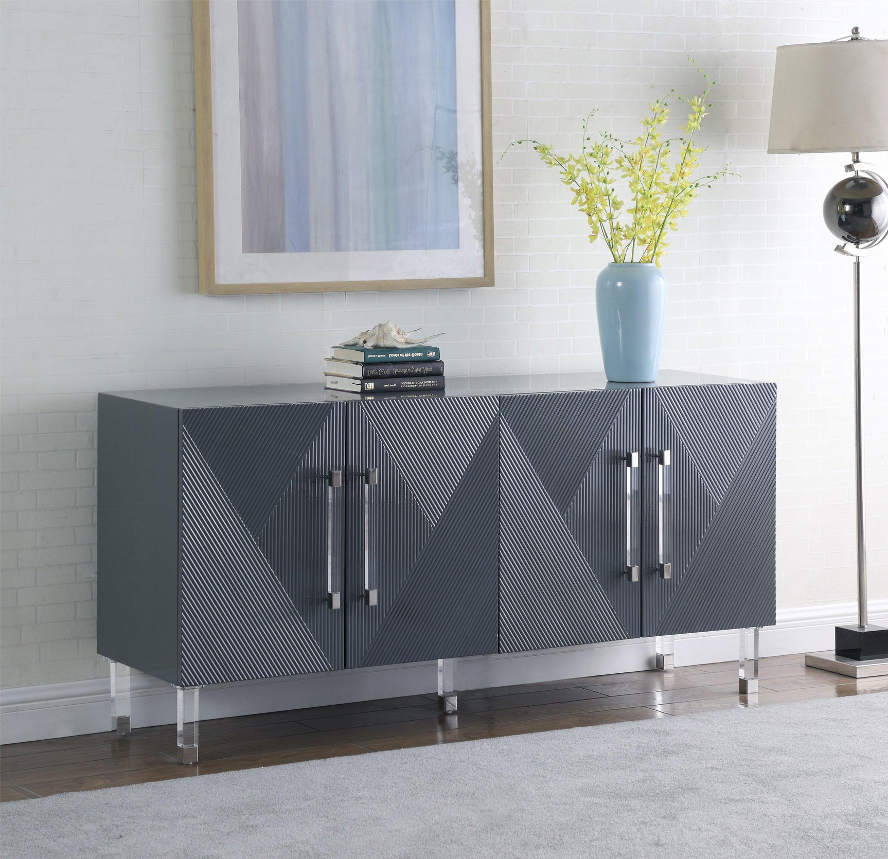 Anastasia Grey Sideboard/buffet - Ella Furniture