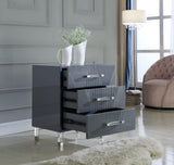 Anastasia Grey Side Table - Ella Furniture