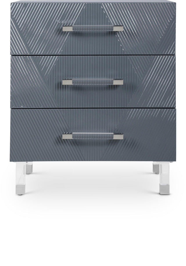 Anastasia Grey Side Table - Ella Furniture