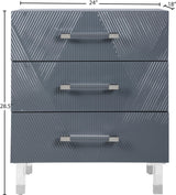 Anastasia Grey Side Table - Ella Furniture