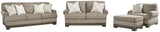 Einsgrove Sandstone Sofa, Loveseat, Chair And Ottoman - Ella Furniture