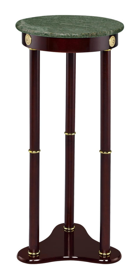 Round Green Marble Top Plant Stand 3315 - Ella Furniture
