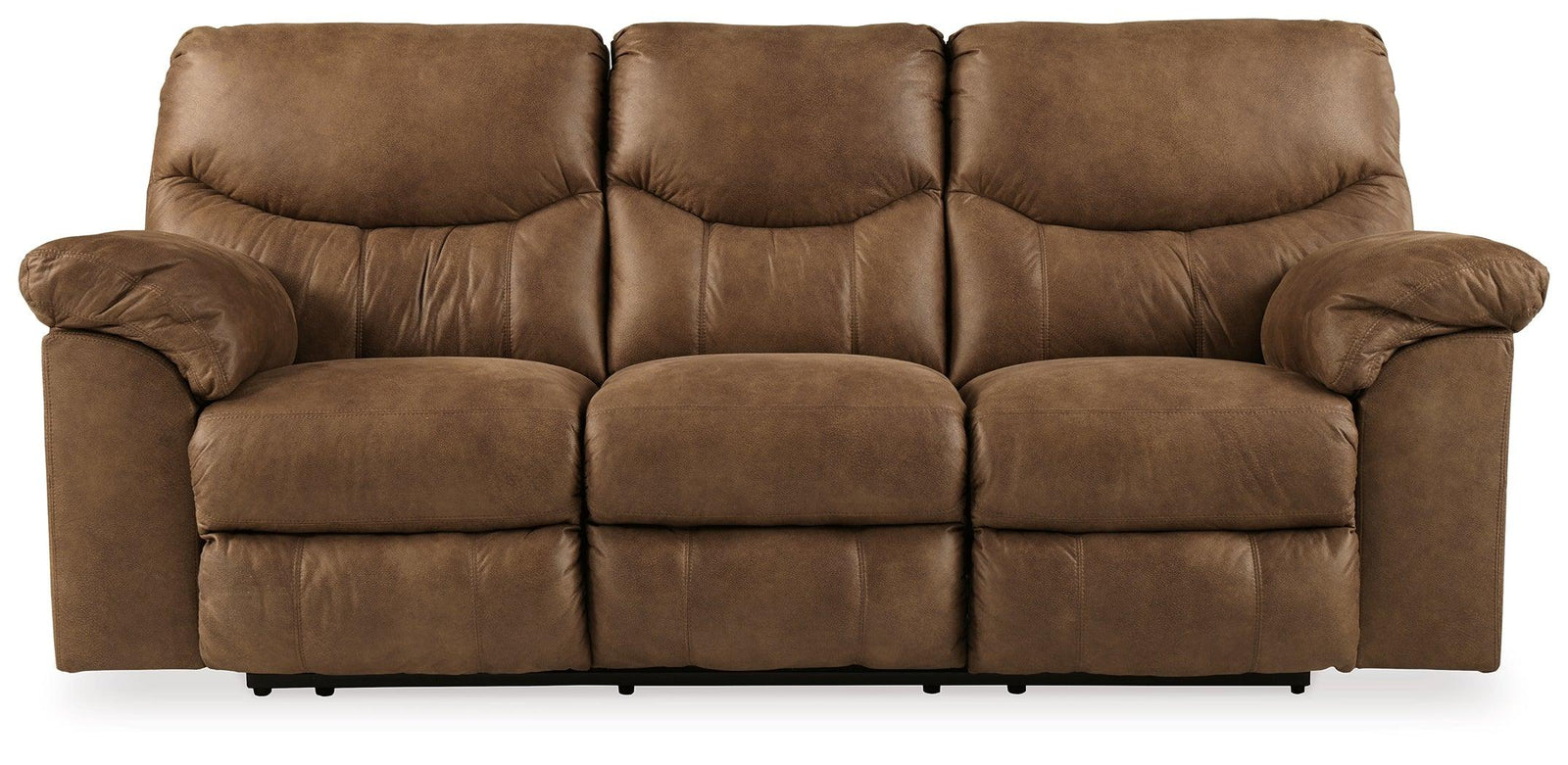 Boxberg Bark Faux Leather Reclining Sofa - Ella Furniture