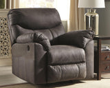 Boxberg Teak Faux Leather Recliner - Ella Furniture