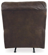 Boxberg Teak Faux Leather Recliner - Ella Furniture