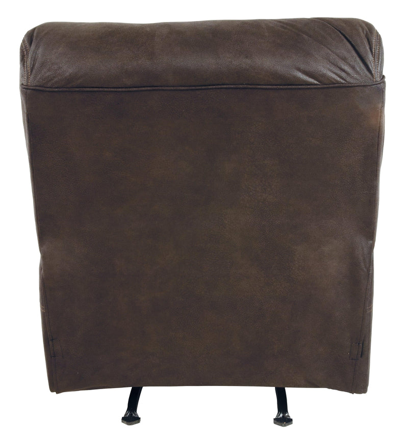 Boxberg Teak Faux Leather Recliner - Ella Furniture
