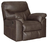 Boxberg Teak Faux Leather Recliner - Ella Furniture