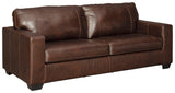 Morelos Chocolate Leather Queen Sofa Sleeper - Ella Furniture