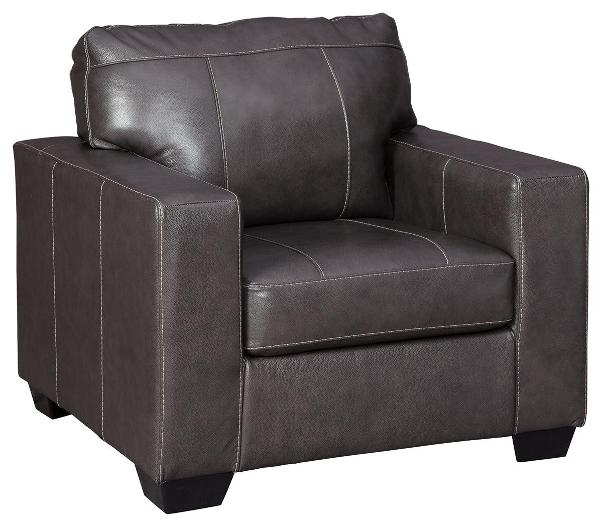 Morelos Gray Sofa, Loveseat, Chair And Ottoman - Ella Furniture