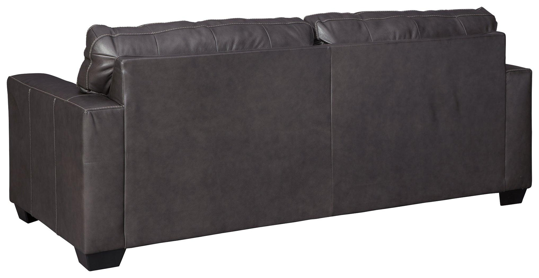 Morelos Gray Leather Queen Sofa Sleeper - Ella Furniture