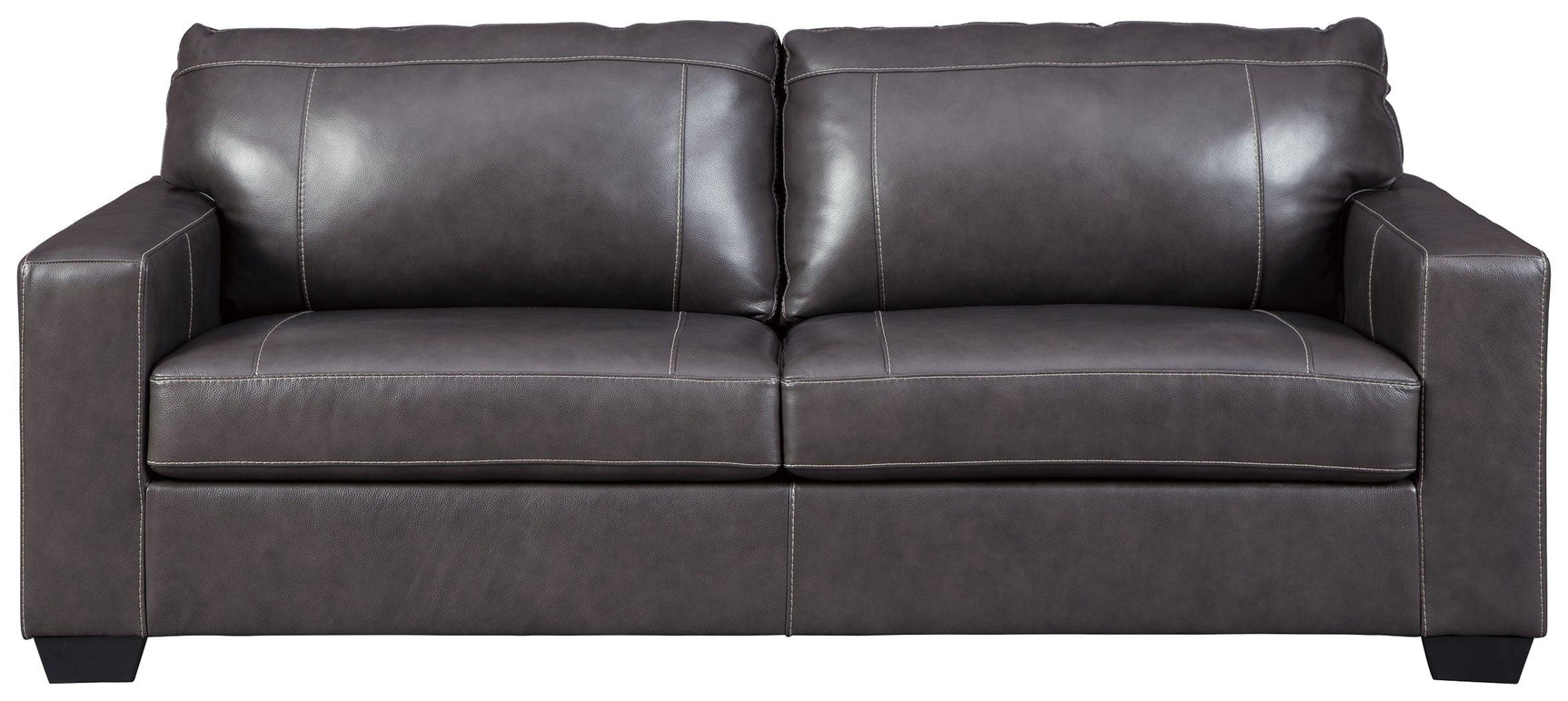 Morelos Gray Leather Queen Sofa Sleeper - Ella Furniture