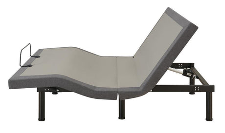 Clara Full Adjustable Bed Base Grey And Black - Ella Furniture