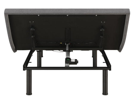 Clara Full Adjustable Bed Base Grey And Black - Ella Furniture