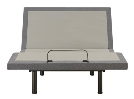 Clara Eastern King Adjustable Bed Base Grey And Black - Ella Furniture