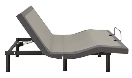 Clara Eastern King Adjustable Bed Base Grey And Black - Ella Furniture