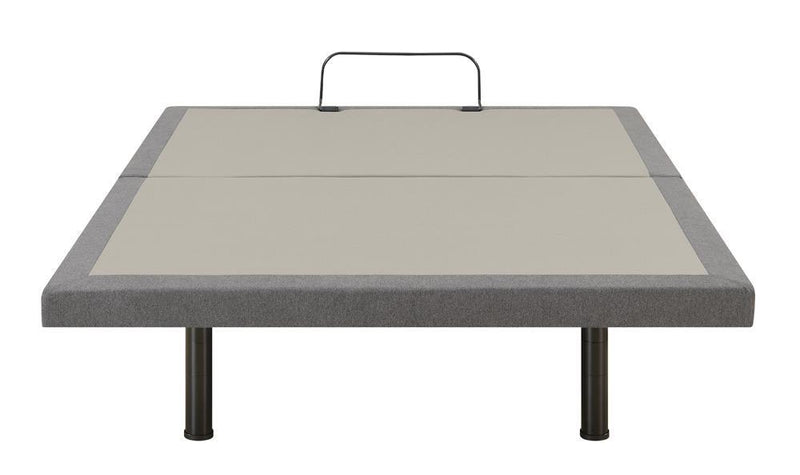 Negan Eastern King Adjustable Bed Base Grey And Black - Ella Furniture
