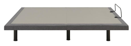 Negan Eastern King Adjustable Bed Base Grey And Black - Ella Furniture