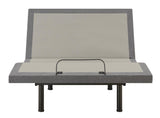 Negan Queen Adjustable Bed Base Grey And Black - Ella Furniture