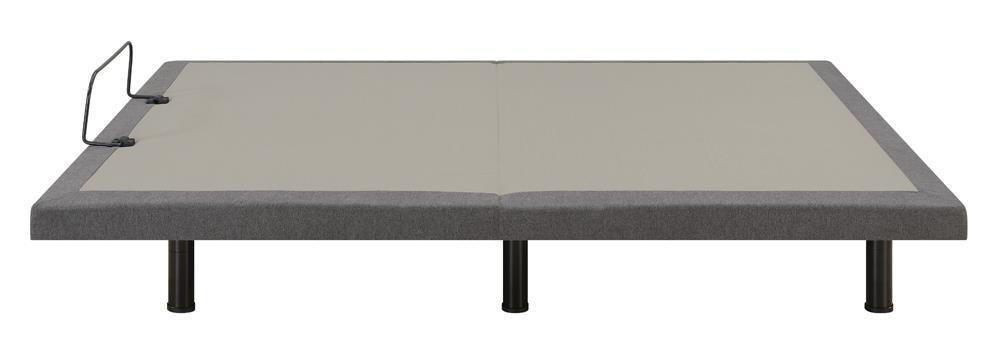 Negan Queen Adjustable Bed Base Grey And Black - Ella Furniture