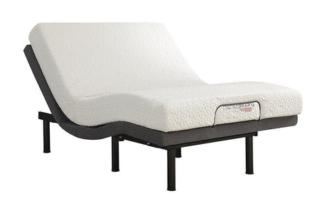 Negan Twin Xl Adjustable Bed Base Grey And Black - Ella Furniture