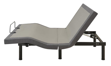 Negan Twin Xl Adjustable Bed Base Grey And Black - Ella Furniture