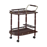 Merlot And Brash Serving Cart 3512 - Ella Furniture