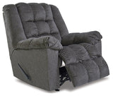 Drakestone Charcoal Microfiber Recliner - Ella Furniture