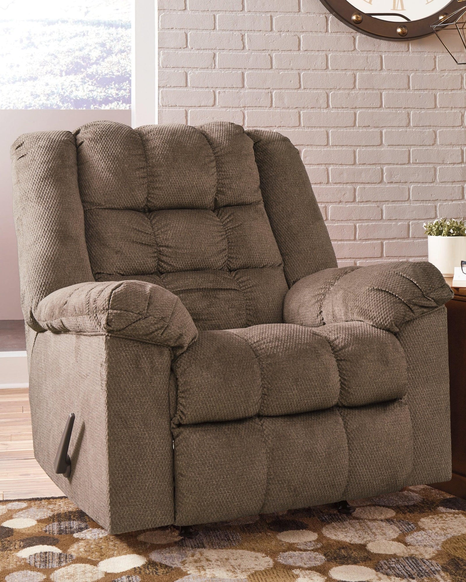 Drakestone Autumn Microfiber Recliner - Ella Furniture