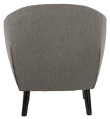 Klorey Charcoal Textured Chair - Ella Furniture