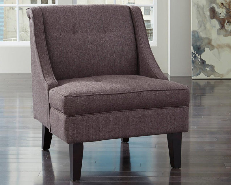 Clarinda Gray Textured Accent Chair