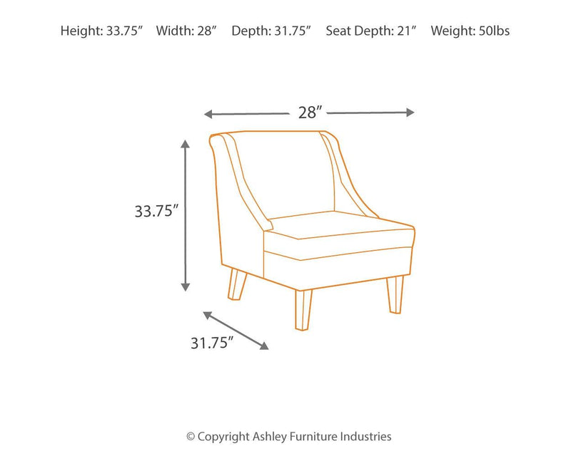 Clarinda Gray Textured Accent Chair